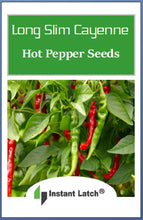 Load image into Gallery viewer, Long Slim Cayenne Hot Pepper Seeds | NON-GMO | Heirloom | Fresh Garden Seeds