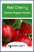 Load image into Gallery viewer, Red Cherry Sweet Pepper Seeds | NON-GMO | Heirloom | Fresh Garden Seeds