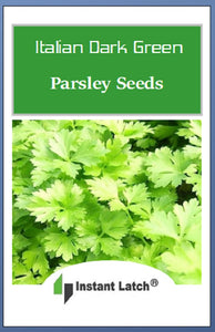 Italian Parsley Dark Green Flat Leaf Seeds | NON-GMO | Instant Latch Fresh Garden Seeds
