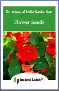 Empress of India Nasturtium Flower Seeds | NON-GMO | Fresh Flower Seeds