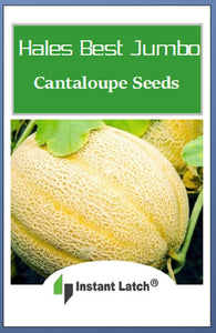Hales Best Jumbo Cantaloupe Seeds | NON-GMO | Instant Latch Fresh Garden Seeds