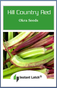 Hill Country Red Okra Seeds | NON-GMO | Heirloom | Fresh Garden Seeds