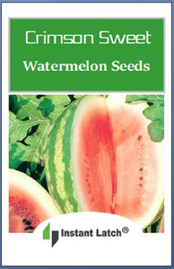 Crimson Sweet Watermelon Seeds | NON-GMO | Instant Latch Fresh Garden Seeds