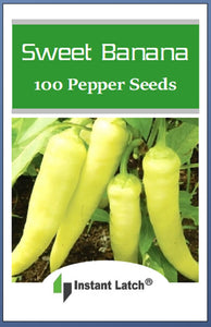 Sweet Banana Pepper Seeds | NON-GMO | Instant Latch Fresh Garden Seeds
