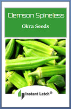 Load image into Gallery viewer, Clemson Spineless Okra Seeds | NON-GMO | Fresh Garden Seeds