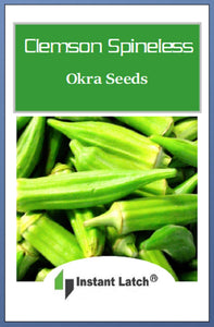 Clemson Spineless Okra Seeds | NON-GMO | Fresh Garden Seeds