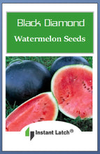 Load image into Gallery viewer, Black Diamond Watermelon Seeds | NON-GMO | Heirloom | Fresh Garden Seeds