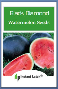 Black Diamond Watermelon Seeds | NON-GMO | Heirloom | Fresh Garden Seeds