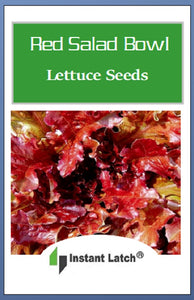 Red Salad Bowl Lettuce Seeds | NON-GMO | Heirloom | Fresh Garden Seeds