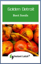 Load image into Gallery viewer, Golden Detroit Beet Seeds for Planting NON-GMO Heirloom Fresh Garden Seeds