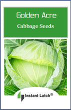 Load image into Gallery viewer, Golden Acre Cabbage Seeds | NON-GMO | Instant Latch Fresh Garden Seeds