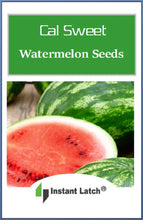 Load image into Gallery viewer, Cal Sweet Watermelon Seeds for Planting NON-GMO Heirloom Fresh Garden Seeds