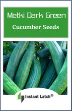 Load image into Gallery viewer, Metki Dark Green Armenian Cucumber Seeds | NON-GMO | Heirloom Fresh Garden Seeds