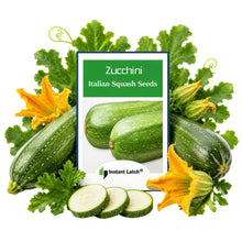 Load image into Gallery viewer, Italian Squash Zucchini Seeds for Planting NON-GMO Heirloom Fresh Garden Seeds