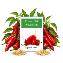 Load image into Gallery viewer, Fresno Chili Pepper Seeds for Planting NON-GMO Heirloom Fresh Garden Seeds
