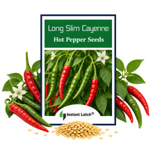 Load image into Gallery viewer, Long Slim Cayenne Hot Pepper Seeds | NON-GMO | Heirloom | Fresh Garden Seeds