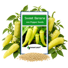 Load image into Gallery viewer, Sweet Banana Pepper Seeds | NON-GMO | Instant Latch Fresh Garden Seeds