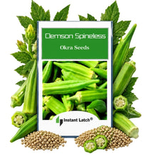 Load image into Gallery viewer, Clemson Spineless Okra Seeds | NON-GMO | Fresh Garden Seeds